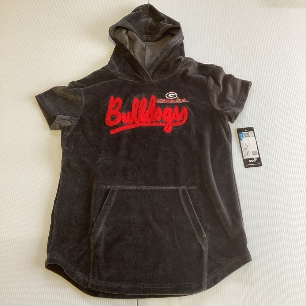 University Of Georgia Bulldogs dark grey Hoodie Med Child 10-12
